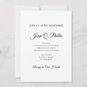 Gele Rose Bloem Viering van het Leven Kaart (Achterkant)