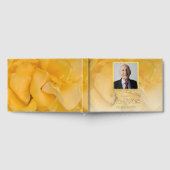 Gele Rose Bloem Viering van het Leven Memorial Gastenboek (Volledig)