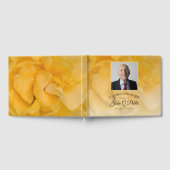 Gele Rose Bloem Viering van het Leven Memorial Gastenboek (Volledig)