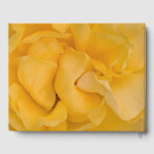 Gele Rose Bloem Viering van het Leven Memorial Gastenboek (Achterkant)