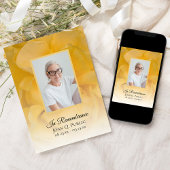 Gele Rose Bloemblaadjes Dood Jubileum Kaart