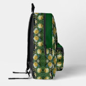 Gele Rose Bloemen Spiegel Gepersonaliseerd Bedrukte Rugzak (Links)