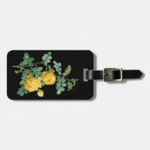 Gele Rose  botanische illustratie Bagagelabel (Voorkant horizontaal)