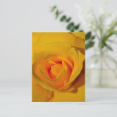 Gele Rose Briefkaart (Staand voorkant)