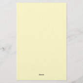  Gele Rose Briefpapier (Achterkant)