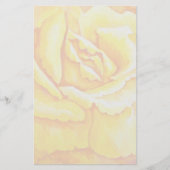 Gele Rose Briefpapier (Voorkant)