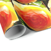 Gele Rose Cadeaupapier (Rol Hoek)