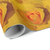 Gele Rose Cadeaupapier (Rol Hoek)