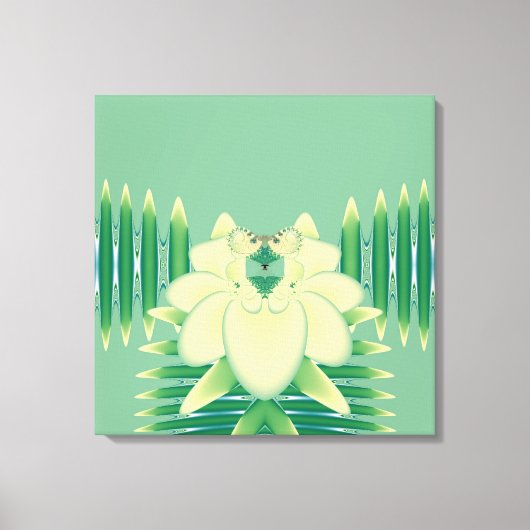 Gele Rose Canvas Afdruk (Voorkant)