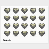 Gele Rose Chalkboard Wedding Stickers (Vel)