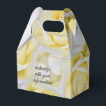 Gele Rose Favor Box Bedankdoosjes<br><div class="desc">aanpasbaar vak voor gunsten</div>