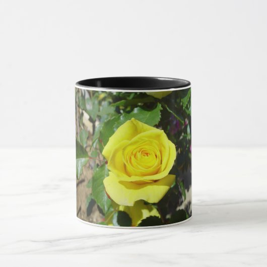 Gele Rose Floral 4 Mok (Midden)