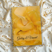 Gele Rose Floral Wedding Notitieboek