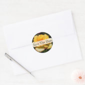 Gele Rose Floral Wedding Sticker (Envelop)