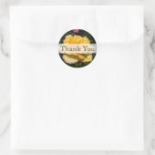 Gele Rose Floral Wedding Sticker (Tas)