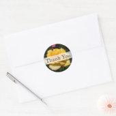 Gele Rose Floral Wedding Sticker (Envelop)