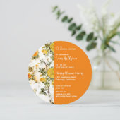 Gele Rose Garden Bridal Shower Invitation Kaart (Staand voorkant)