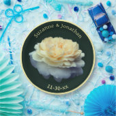 Gele Rose Gepersonaliseerde Bruid Papieren Bordje (Feest)