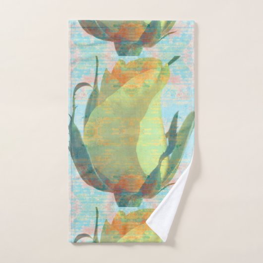 Gele Rose handdoek set (Handdoek)