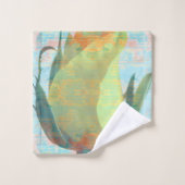 Gele Rose handdoek set (Wasdoekje)