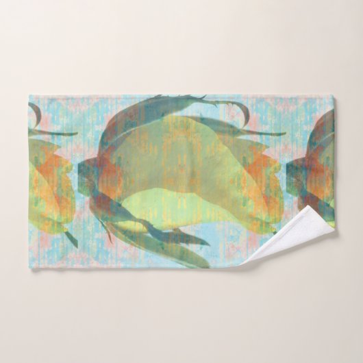 Gele Rose handdoek set (Handdoek)