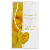 Gele Rose Hart Ontwerp bruiloft Klein Cadeauzakje (Voorkant)