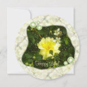 Gele Rose in Brambles Summer Solstice Litha Kaart (Achterkant)