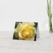 Gele Rose Inspirerend Note Kaart (Voorkant)
