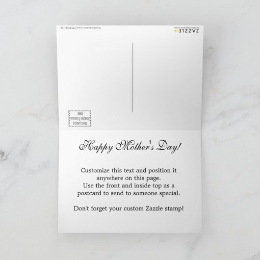 Gele Rose Kaart (Binnen)