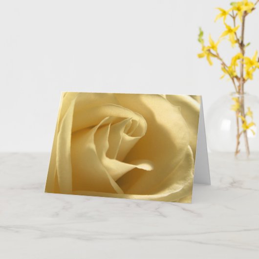 Gele Rose Kaart (Gele Bloem)