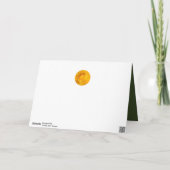 Gele Rose Kaleidoscoop Groene Moederdag Kaart (Achterkant)