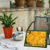 Gele Rose Kaleidoscoop Groene Moederdag Kaart