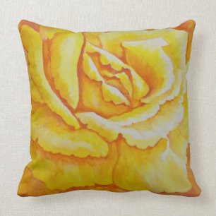 Gele Rose Kussen
