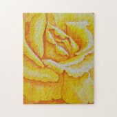 Gele Rose Legpuzzel (Verticaal)
