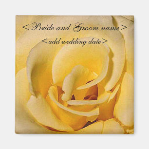 Gele Rose Magneet