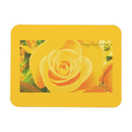 Gele Rose Moederdag Premium Flexi Magnet Magneet
