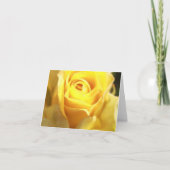 Gele Rose Notecards Kaart (Voorkant)