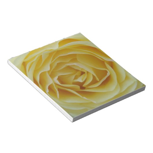 Gele Rose Notitieblok (Schuin)