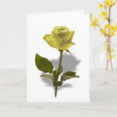 Gele Rose of Friendship Kaart (Gele Bloem)