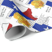 Gele Rose of Texas Civil War Song Cadeaupapier (Rol Hoek)