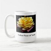Gele Rose of Texas Coffee Mok (Links)