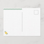 Gele Rose of Texas - Enkelvoudig Roos Briefkaart (Achterkant)