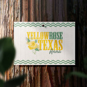Gele Rose of Texas - Enkelvoudig Roos Briefkaart