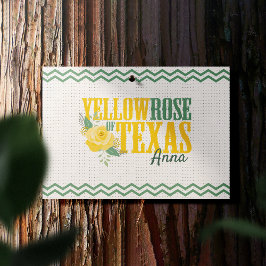 Gele Rose of Texas - Enkelvoudig Roos Briefkaart