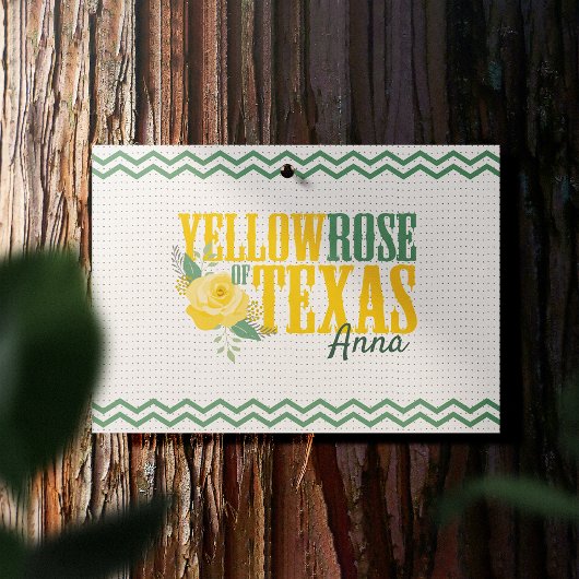 Gele Rose of Texas - Enkelvoudig Roos Briefkaart