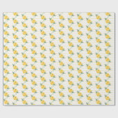 Gele Rose of Texas - Enkelvoudig Roos Cadeaupapier (Vlak)