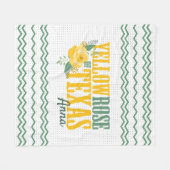 Gele Rose of Texas - Enkelvoudig Roos Fleece Deken (Voorkant (Horizontaal))