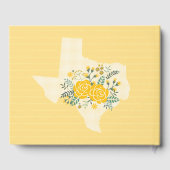 Gele Rose of Texas - Gingham State Wedding Gastenboek (Achterkant)
