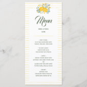 Gele Rose of Texas - Gingham State Wedding Menu (Voorkant)