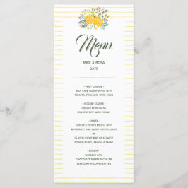Gele Rose of Texas - Gingham State Wedding Menu